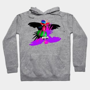 Indian, Parrot and Strawberry Hoodie